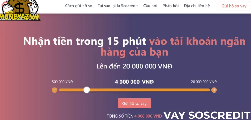 vay tiền online tại SOSCREDIT 24 24